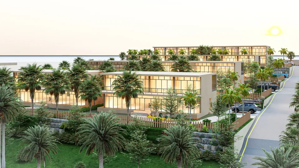 مجمع سكني فاخر بإطلالة طبيعية