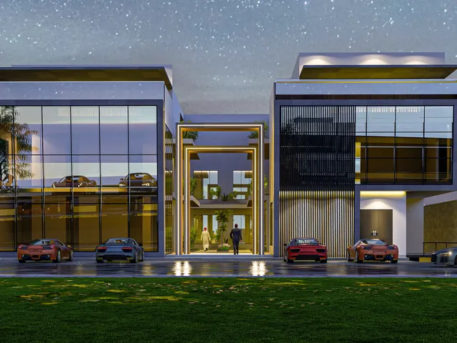 مجمع راقٍ بطابع معماري معاصر