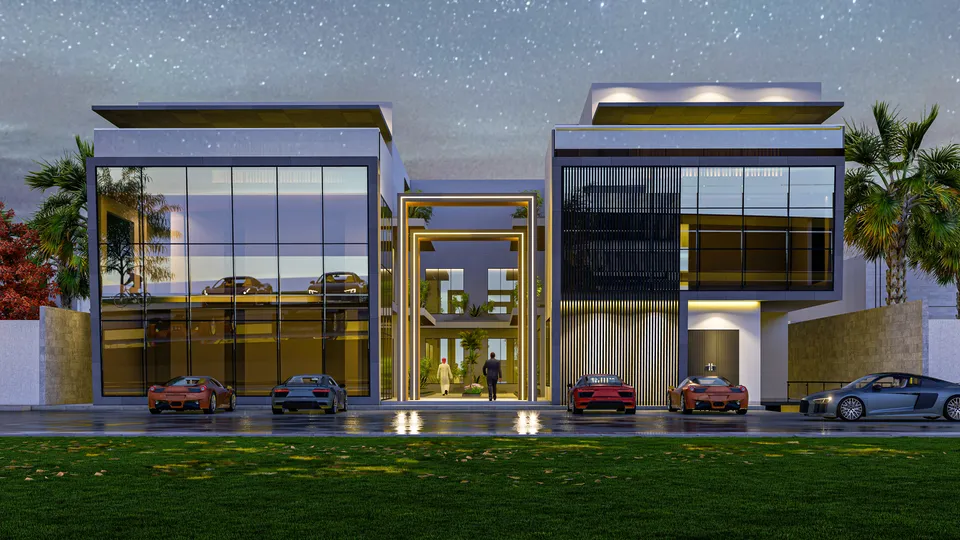 مجمع راقٍ بطابع معماري معاصر